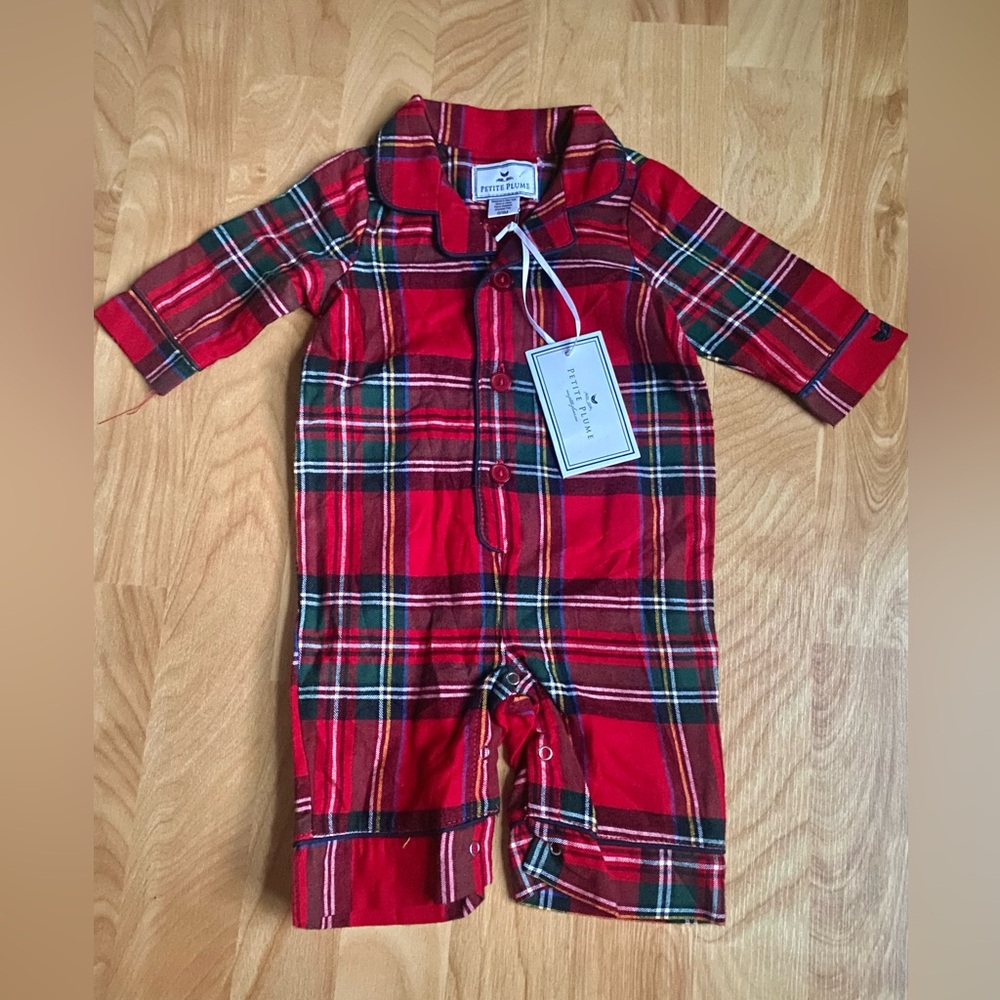 Petite Plume Baby Romper - Imperial Tartan